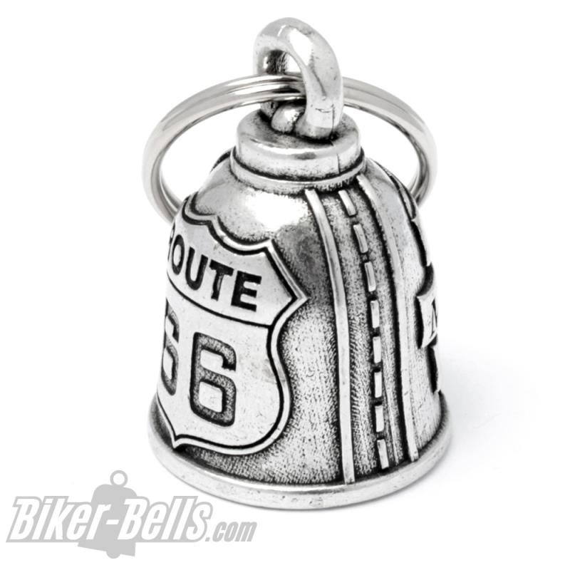 Route 66 Biker-Bell The Mother Road Motorrad Glücksbringer Geschenk Biker Glocke Route 66 Biker-Bell The Mother Road Motorrad Glücksbringer Geschenk Biker Glocke